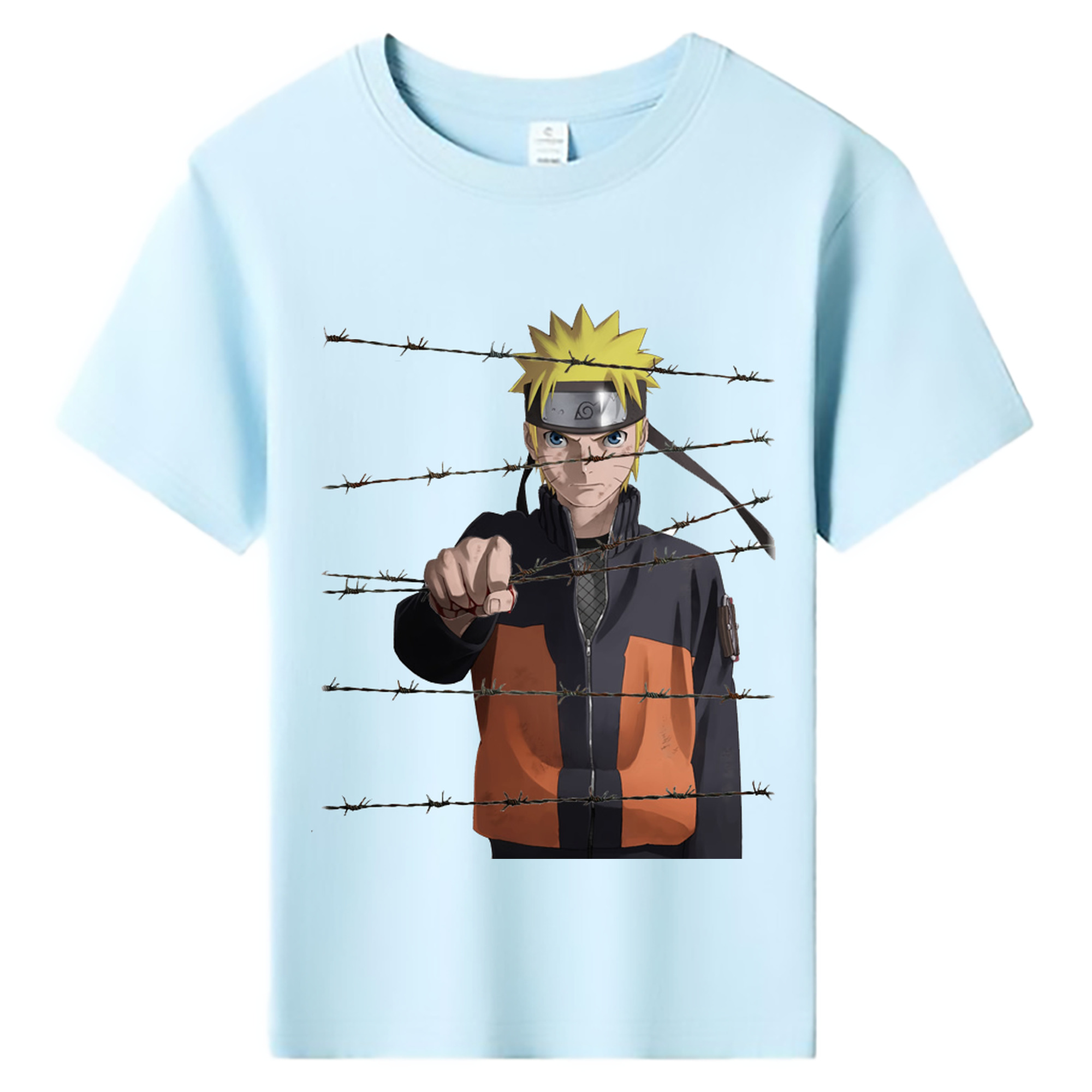 （画像用） NARUTO -ナルト- うずまき ナルト Uzumaki Naruto 綿100％キッズTシャツ（フロントプリント）